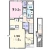ラピスールBの間取り画像