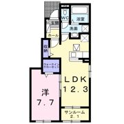 ブルースター 城東Aの間取り画像