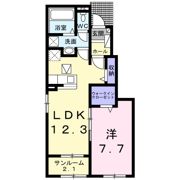 ブルースター 城東Aの間取り画像