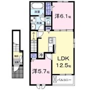 フルールメゾンCの間取り画像