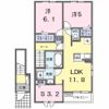 メゾン・ド・ティアラ阿南 Nの間取り画像
