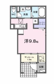 ウィンズ・ウエスト Ⅰの間取り画像