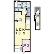 桜庵 Aの間取り画像