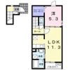 桜庵 Bの間取り画像