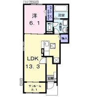 ルチェンテⅡの間取り画像