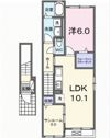 ウッドスプリング山根 Bの間取り画像
