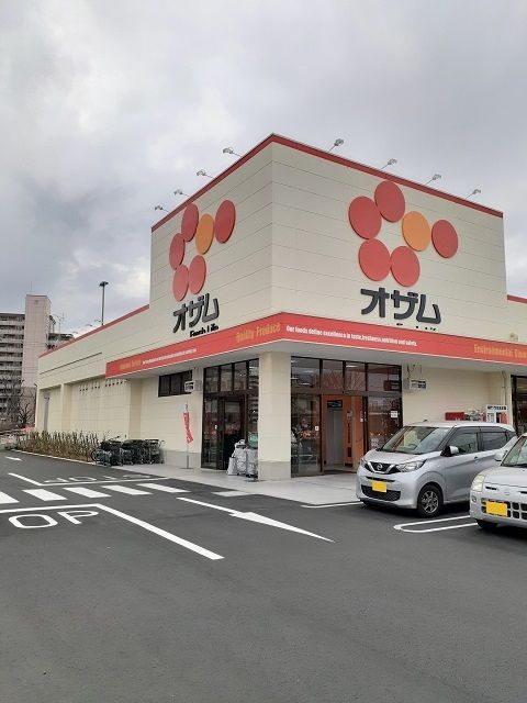 近くのオザム昭島拝島店まで800m（徒歩10分）