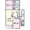 アルーン富岡 Bの間取り画像