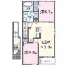 アルーン富岡 Bの間取り画像