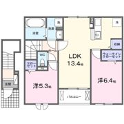 アベニールイタコ Ⅱの間取り画像