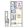 クラール中市 Bの間取り画像