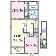 アイキューブ 上関の間取り画像