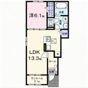 ホップⅤ Aの間取り画像