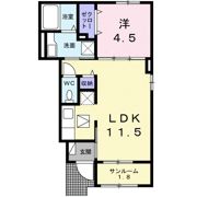 サニーホームⅦの間取り画像