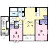 レティシアⅠの間取り画像