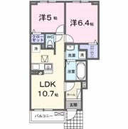 ハピネスⅠの間取り画像