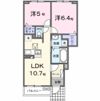 ハピネスⅠの間取り画像