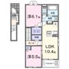 ハピネスⅣの間取り画像