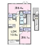 クラプレール Sの間取り画像