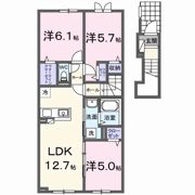 リノ メリアⅡの間取り画像