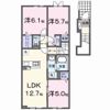 リノ メリアⅡの間取り画像
