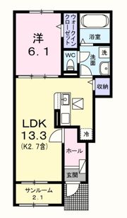 エール ドゥの間取り画像