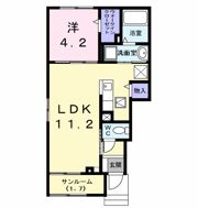 Twins A（ツインズ）の間取り画像
