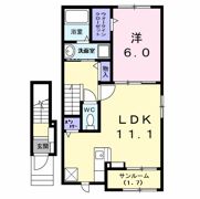 Twins A（ツインズ）の間取り画像