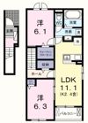 リバーテラスKの間取り画像