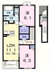 リバーテラスKの間取り画像