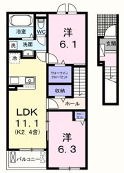 リバーテラスKの間取り画像