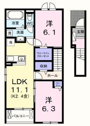リバーテラスKの間取り画像