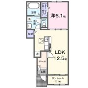 ラパン ソワールⅡの間取り画像