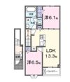 ライブリー あかね Aの間取り画像
