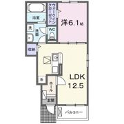 オガール デ アラド Ⅱの間取り画像