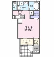ベル クローバーの間取り画像