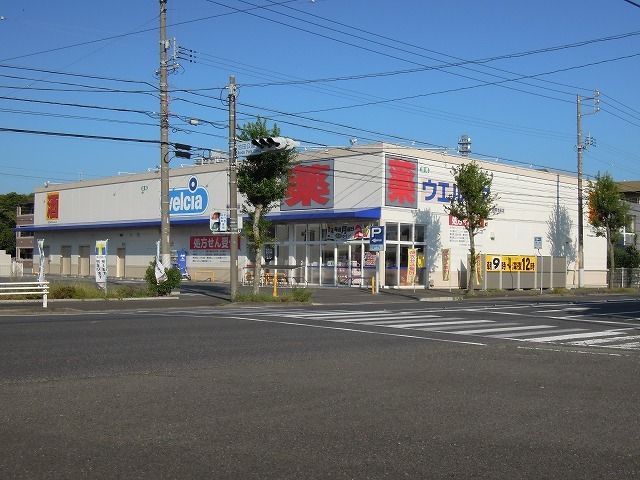 近くのウエルシア　静岡池田店まで450m（徒歩6分）