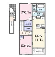 バンブー オンの間取り画像