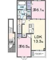 大森アパートBの間取り画像