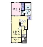 アクアヴィラ Aの間取り画像