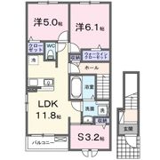 ヴィラ ハーツデールの間取り画像