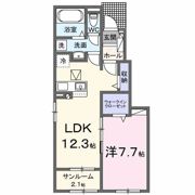 ソレイユSの間取り画像