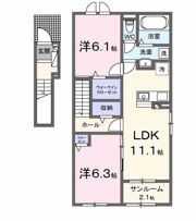 ソレイユSの間取り画像