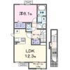 サンパレス木田Aの間取り画像