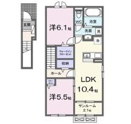 リバーサイド WESTⅡの間取り画像