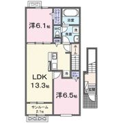 ラルコバレーノの間取り画像