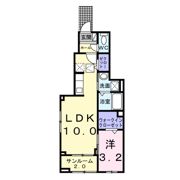 ヴィラージュ狭山祇園Aの間取り画像