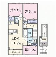 リズ リーフの間取り画像