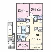 リズ リーフの間取り画像
