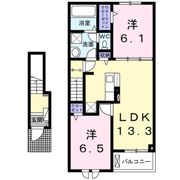 フォレスターナ ココAの間取り画像